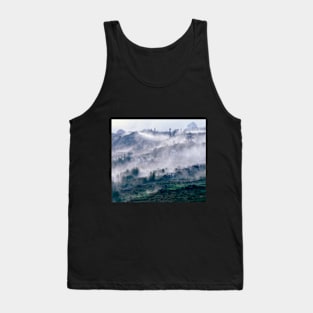 Foggy Mountain in Vietnam Tank Top